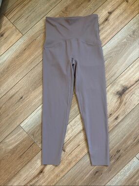 SPANX Seamless High-Waist Leggings in Mauve Taupe